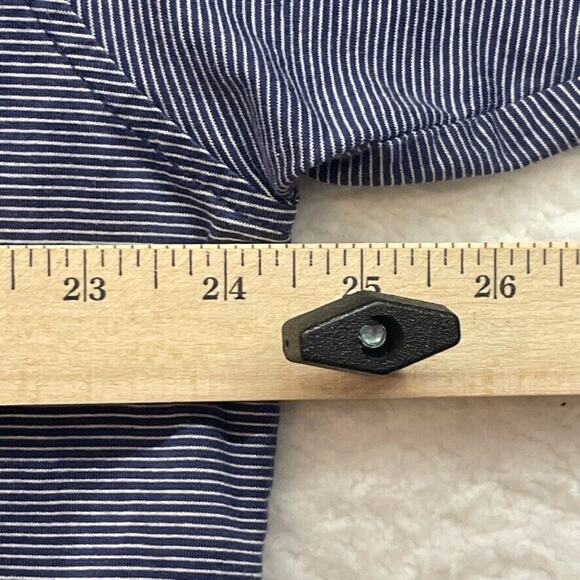 Peter Millar Shirt Mens Extra Large Blue Striped Polo Golf Crown Preppy Casual - Picture 7 of 9